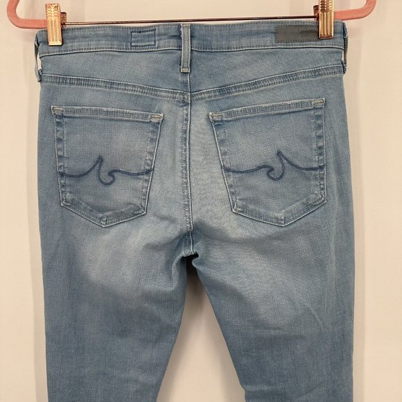 AG‎ Adriano Goldschmied 27R The Middi Ankle Mid-Rise Distressed Jean Raw Hem - Picture 8 of 10